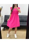 RÜSCHENKLEID PE831 FUSHIA