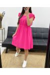 RÜSCHENKLEID PE831 FUSHIA