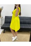 ROBE A VOLANTS PE831 JAUNE