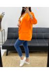 GIACCA BLAZER CON FODERA MANICA ARROTOLATA PE1181 ARANCIO