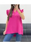 FUNDA CON VOLANTES PE1076 FUSHIA