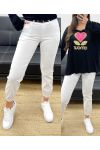 CONFEZIONE DA 4 PANTALONI + CINTURA M-L-XL-XXL PE0142 BIANCO