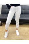 CONFEZIONE DA 4 PANTALONI + CINTURA M-L-XL-XXL PE0142 BIANCO