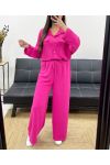 CONJUNTO CAMISA + PANTÓN SS1053 FUSHIA