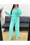 SET CAMICIA + PANTALONE SS1053 VERDE PASTELLO