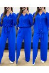 SET CAMICIA + PANTALONE SS1053 BLU ROYAL