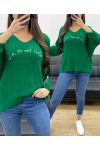 SUÉTER LIFE IS BEAUTIFUL SS1016 ESMERALDA