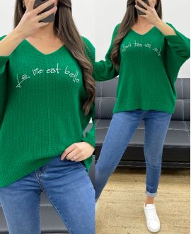 SUÉTER LIFE IS BEAUTIFUL SS1016 ESMERALDA