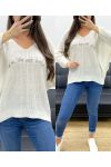 JERSEY LA VIE EST BELLE SS1016 BLANCO