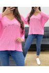 PULLOVER LA VIE EST BELLE SS1016 ROSA