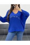 JERSEY LA VIE EST BELLE SS1016 AZUL REAL