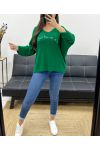 SUÉTER LIFE IS BEAUTIFUL SS1016 ESMERALDA