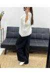 PULLOVER DOUX 3 ETOILES PE1197 BLANC