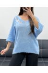 SOFT 3-STAR SWEATER PE1197 SKY BLUE