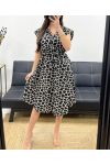 KLEID MIT BEDRUCKTEM SATINEFFEKT PE1046-2