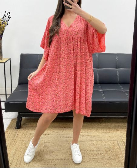 ROBE LIBERTY FLUIDE AMPLE PE1162 CORAIL