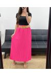 GONNA Plissettato + CINTURA PE1094 FUCSIA