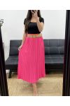 GONNA Plissettato + CINTURA PE1094 FUCSIA