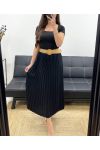 PLEATED SKIRT + PE1094 BELT BLACK