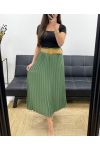 GONNA Plissettato + CINTURA PE1094 KHAKI
