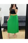 GONNA Plissettato + CINTURA PE1094 VERDE