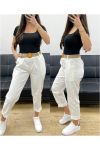 LOSSE BROEK + TAILLEBAND PE0310 WIT