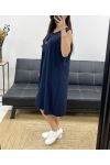 LOCKER FLIESSENDES KLEID SS1086 MARINEBLAU