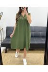 ABITO SCIOLTO E FLUENTE SS1086 KHAKI