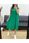 ABITO SCIOLTO E FLUIDO SS1086 VERDE SMERALDO
