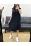 ABITO SCIOLTO E FLUIDO SS1086 NERO