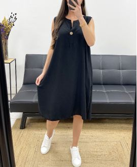 ABITO SCIOLTO E FLUIDO SS1086 NERO