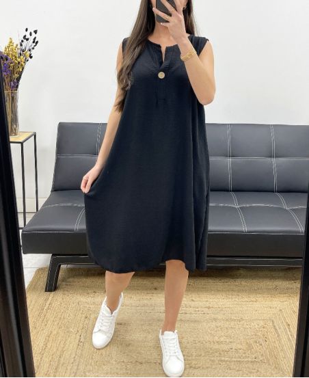 ABITO SCIOLTO E FLUIDO SS1086 NERO