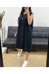 LOCKER FLIESSENDES KLEID SS1086 SCHWARZ