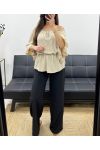TOP PERLES PE0007 BEIGE