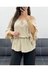 TOP PERLES PE0007 BEIGE