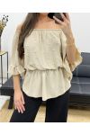 TOP PERLES PE0007 BEIGE