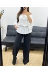 PE0007 TOP BIANCO PERLA