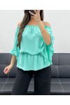 TOP PERLES PE0007 VERT PASTEL
