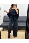 PE0007 SCHWARZES PERLMUTT-TOP