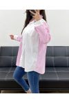 GESTREIFTES PE1141 ROSA HEMD
