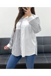 CAMISA DE RAYAS PE1141 NEGRO