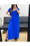 OVERSIZE-MAXIKLEID MIT SCHNÜRUNG FS1080 KÖNIGSBLAU