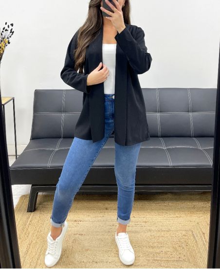 LOSSE BLAZER JAS SS1120 ZWART