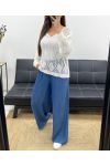 MAGLIA ALL'UNCINETTO PE0458 BIANCO