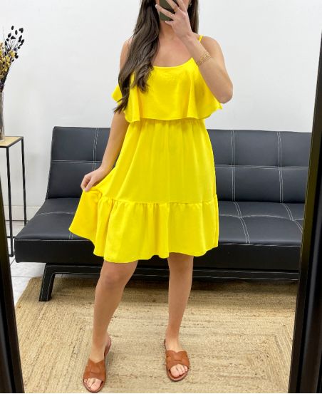 ABITO ARRICCIATO SS1191 GIALLO