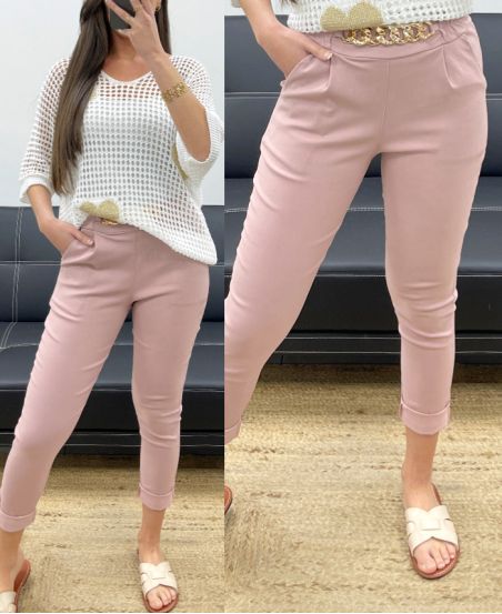 PACK 4 PANTALÓN DE CADENA S-M-L-XL SS131 ROSA