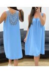OVERSIZED DRESS BACK EMBROIDERY PE815 SKY BLUE