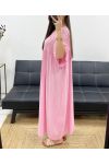 FLOWING PRINT MAXI DRESS SS1264 PINK