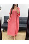 SUKIENKA MAXI Z NADRUKIEM PE1264 CORAL