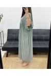 ROBE LONGUE IMPRIMEE FLUIDE PE1264 KAKI